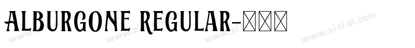 Alburgone Regular字体转换